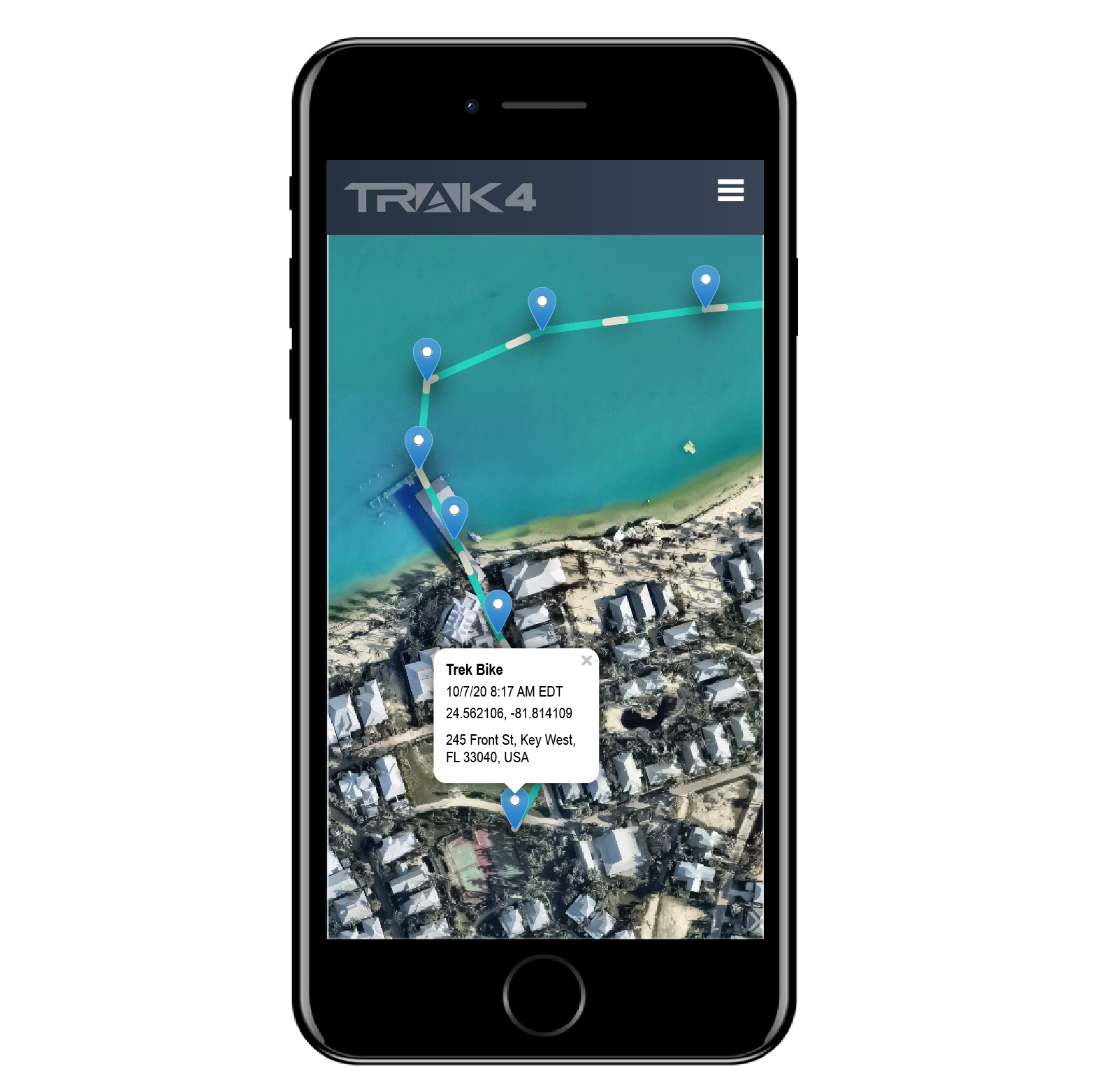 Tracker GPS avec branchement batterie 12-60v